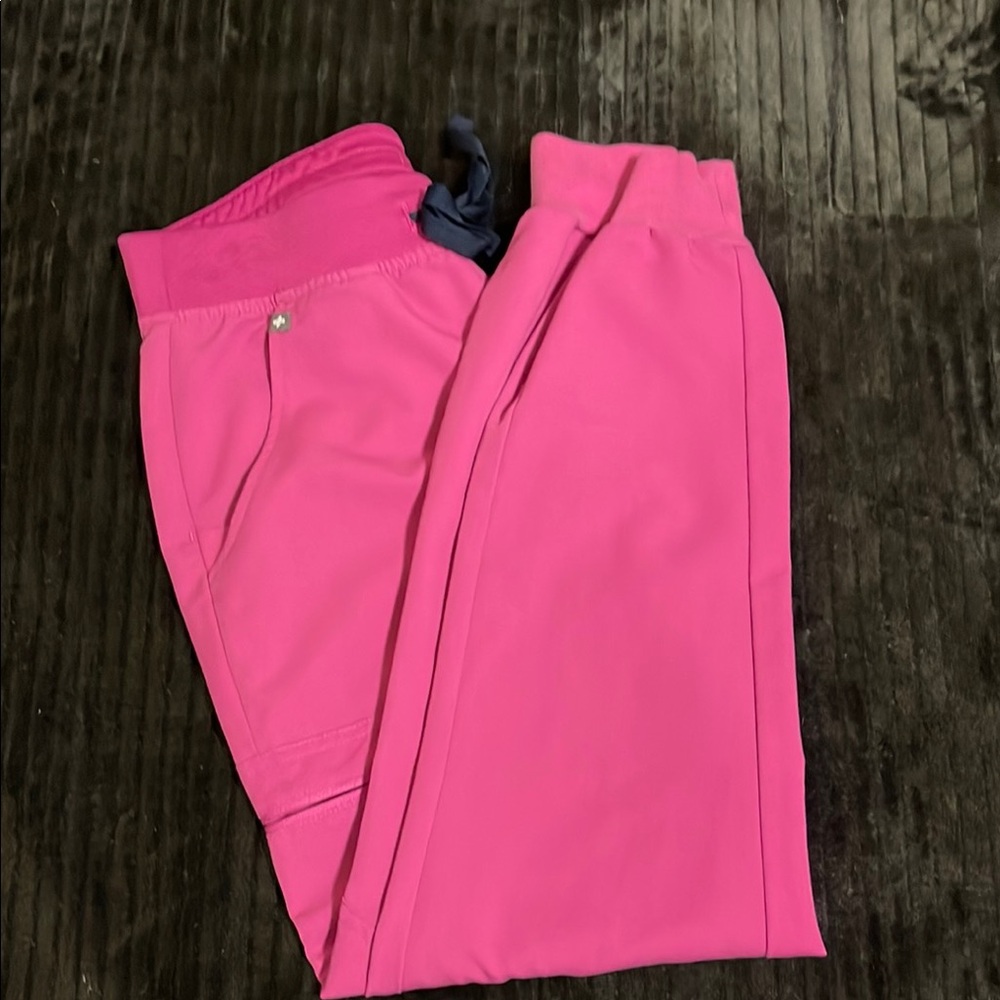 Figs Pink Scrub Pants Joggers